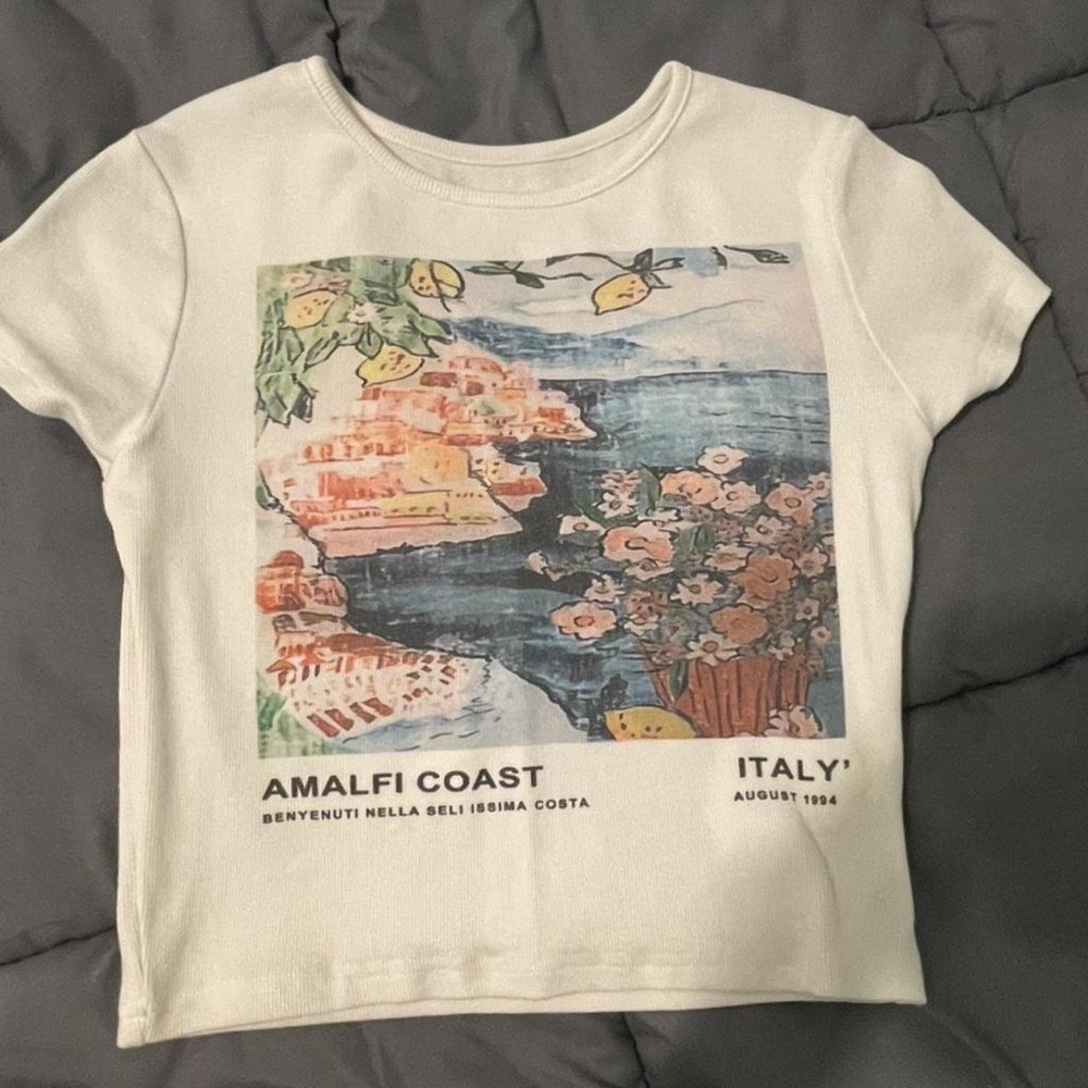 Women's Amalfi Coast Graphic Tee - White